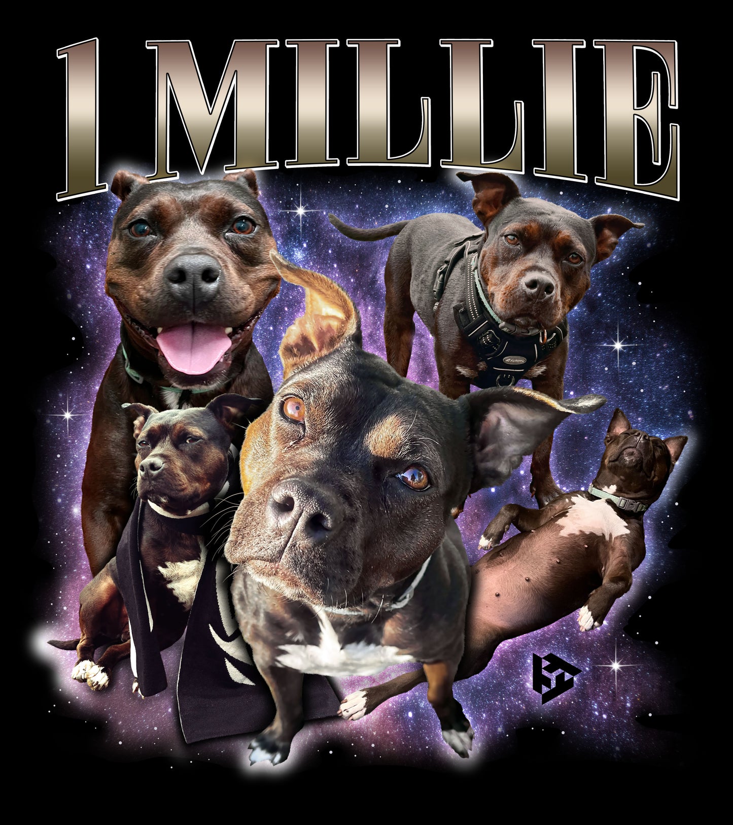Trent The Traveler - 1 MILLIE - Black Crewneck Sweatshirt (1 MILLION SUBSCRIBER LIMITED EDITION)
