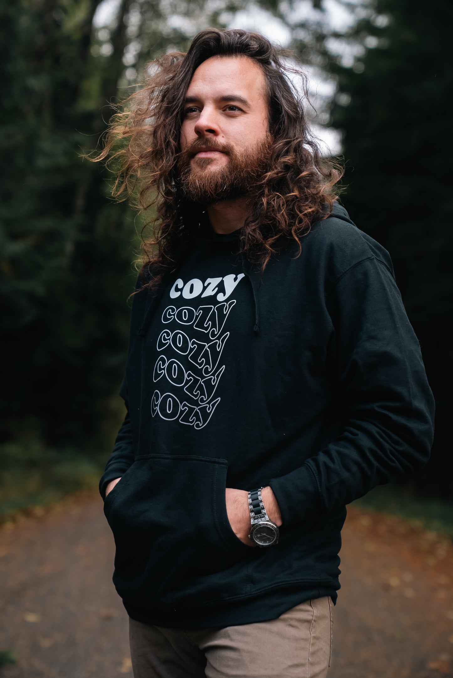 Trent The Traveler - COZY Three-Panel Fleece Hoodie